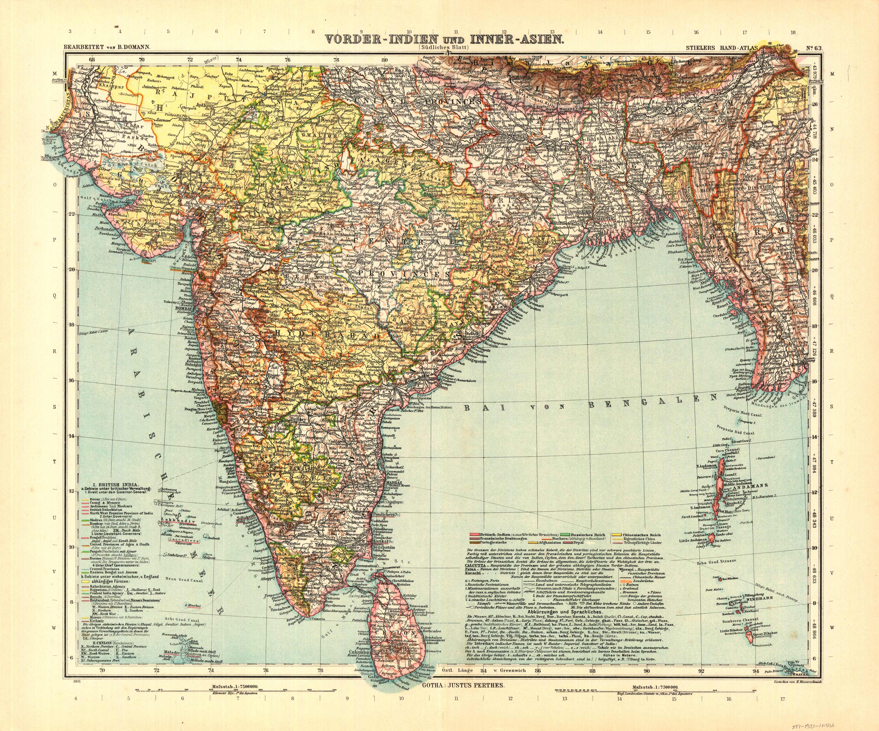 Vorder-Indien und Inner-Asien (India and Inner Asia)
