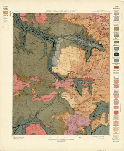 Telluride Historic Geology Map