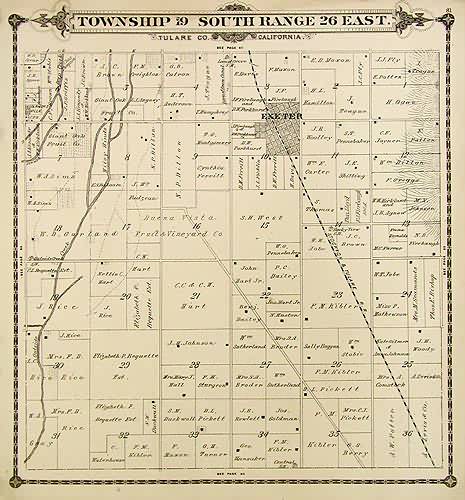 Township 19 South Range 26 East - Farmersville - Art Source International