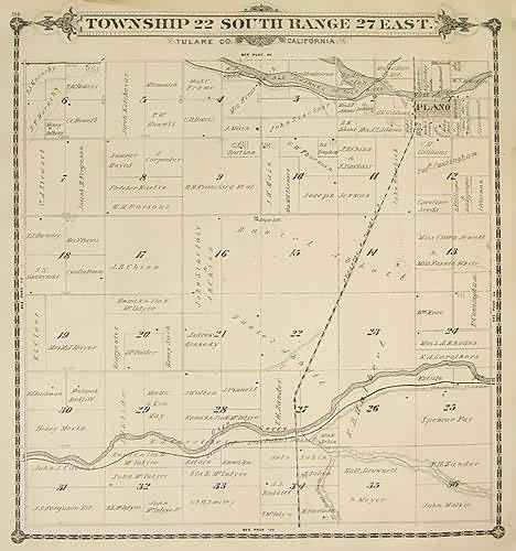 Township 22 South Range 27 East - Porterville
