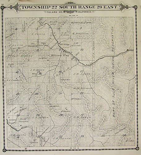 Township 22 South Range 29 East - Tule River Indian Res.