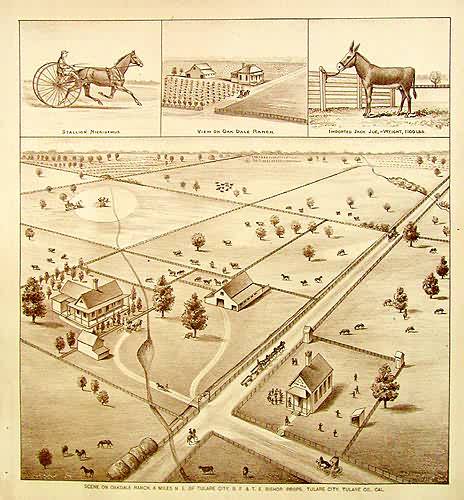 Birds Eye Views of Tulare County - Tulare City Area