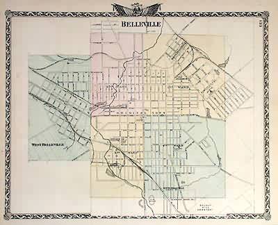 Map of Belleville Map of Belleville