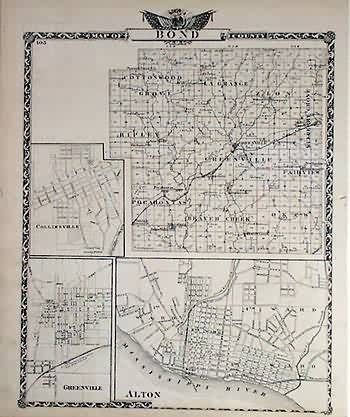 Map of Bond County