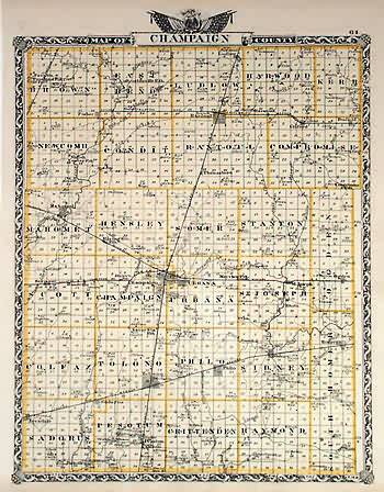 Map of Champaign County