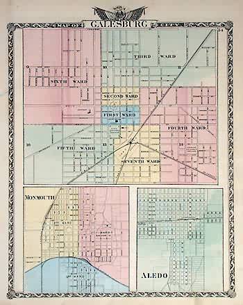 Map of Galesburg City