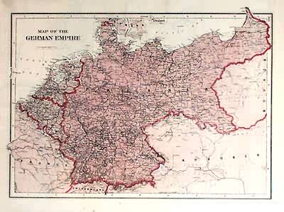 Map of the German Empire