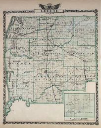 Map of Greene County