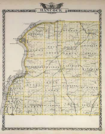 Map of Hancock County