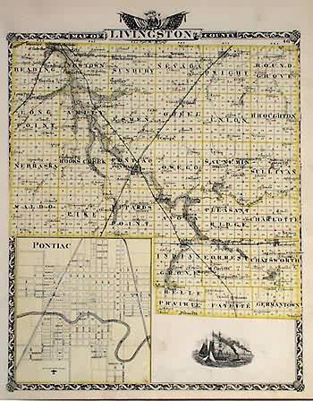 Map of Livingston County Map of Livingston County