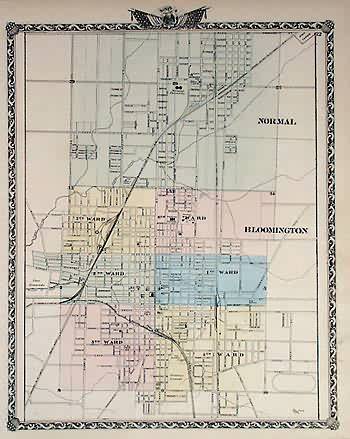 Map of Normal and Bloomington - Art Source International