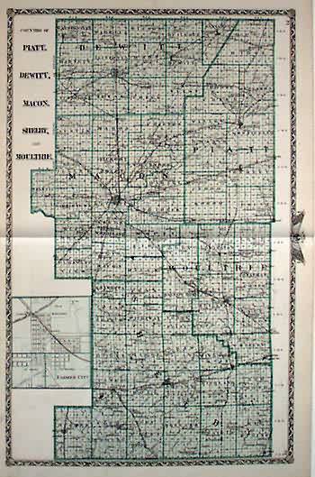 Map of the Counties of PLatt