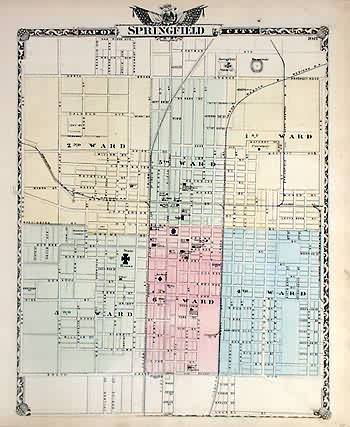 Map of Springfield City - Art Source International