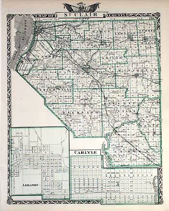 Map of St. Clair County
