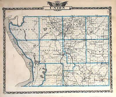 Map of Union County