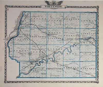 Map of Whiteside County