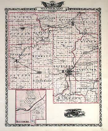 Map of Winnebago County