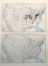 Production of Coal and Iron Ore Per Square Mile