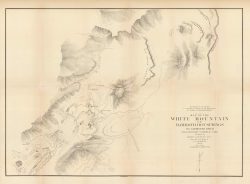 Map of the White Mountain or Mammoth Hot Springs on Gardiners River