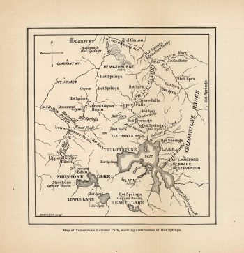 Map of Yellowstone National Park