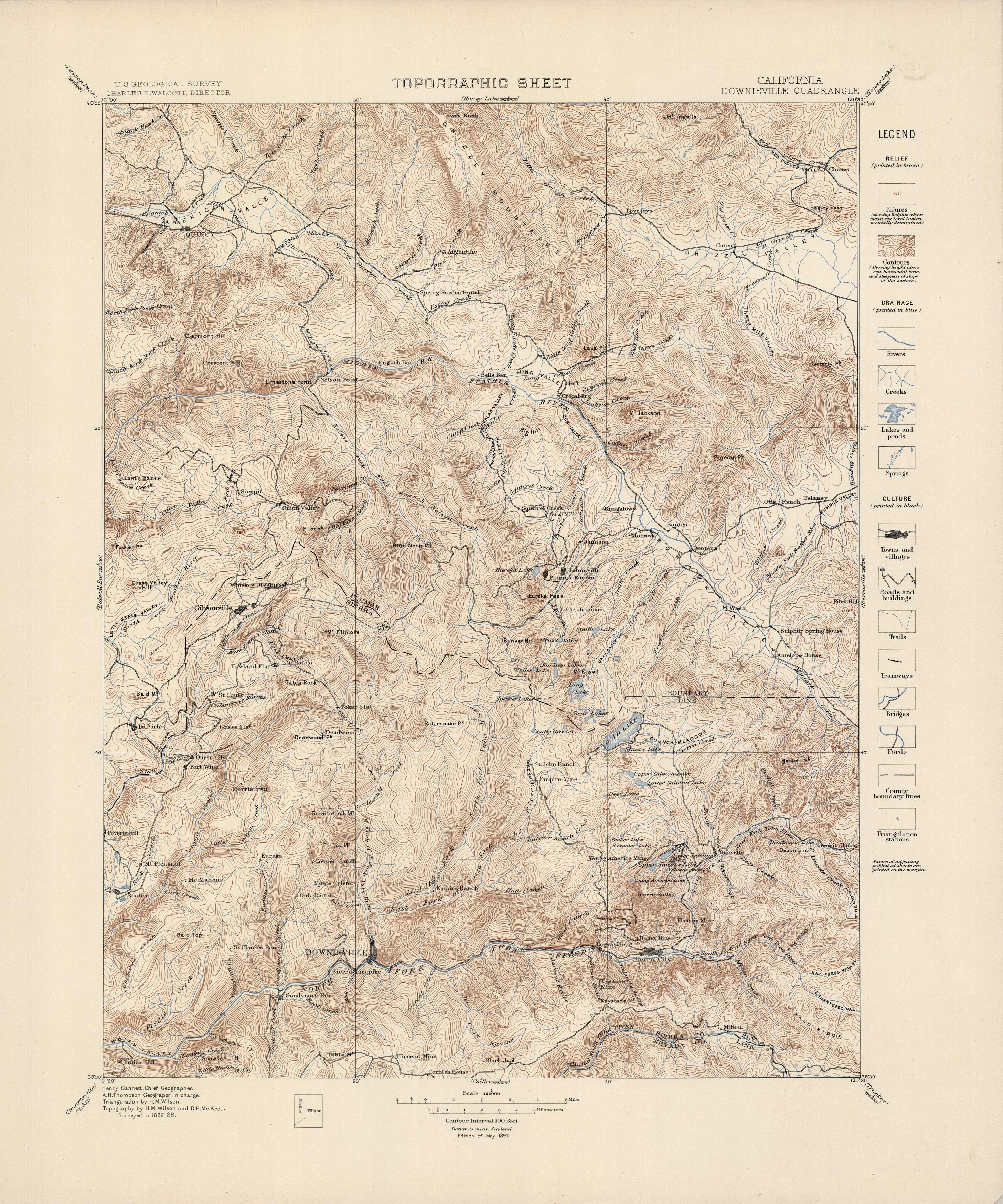 Downieville Quadrangle Downieville Quadrangle