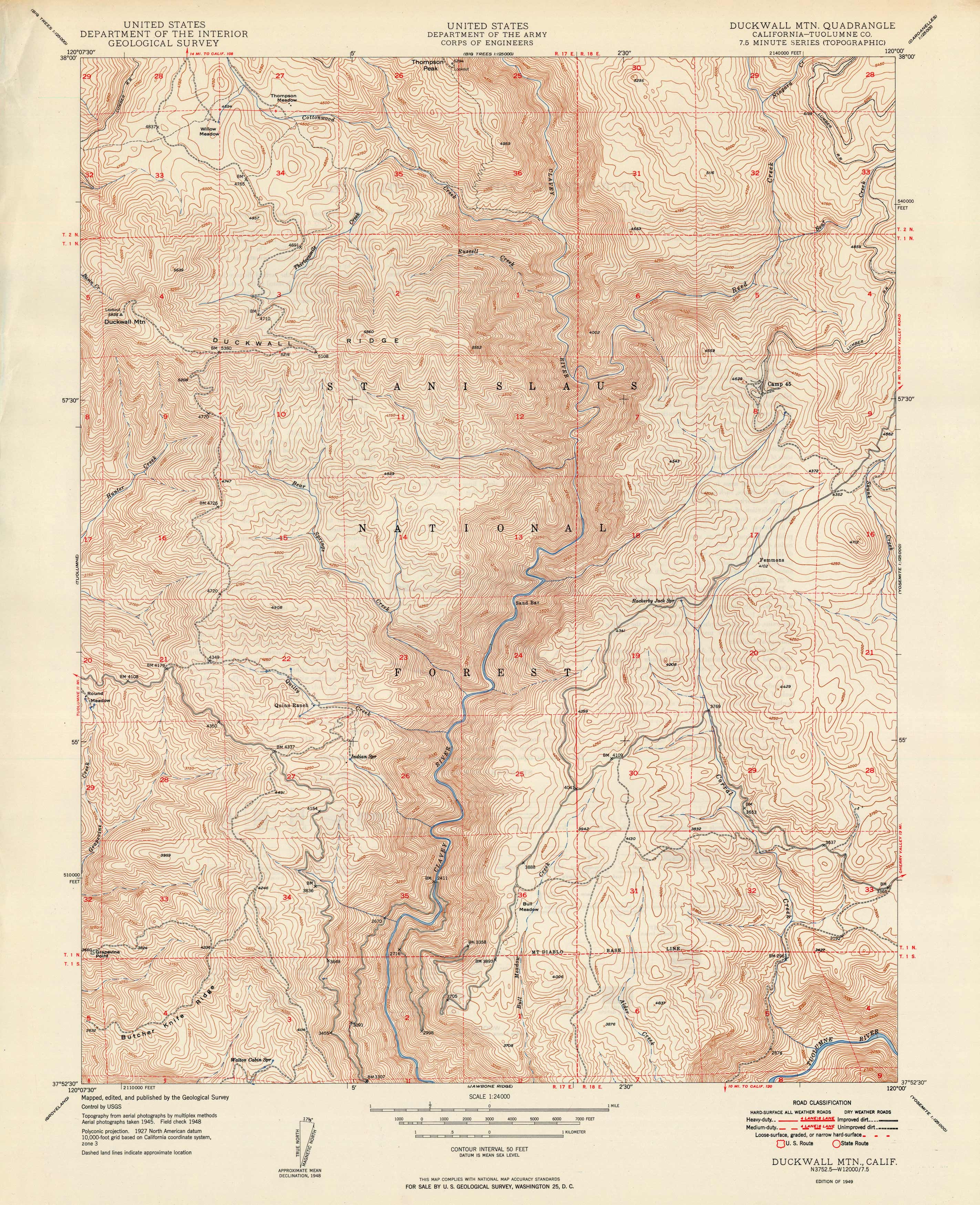 Duckwall Mtn Quadrangle