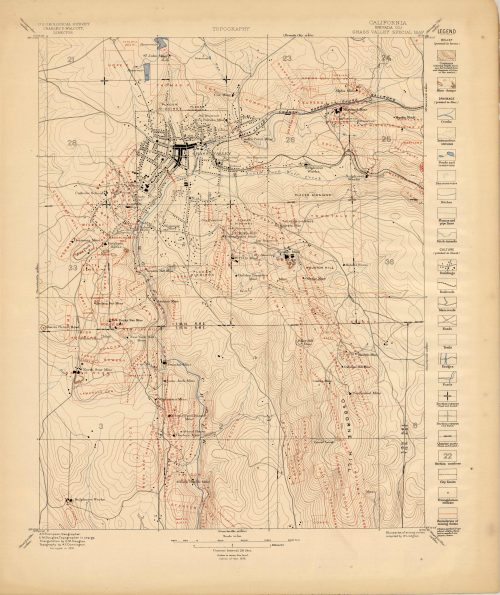 Grass Valley Special Map (Neveda  Co.) - Topography