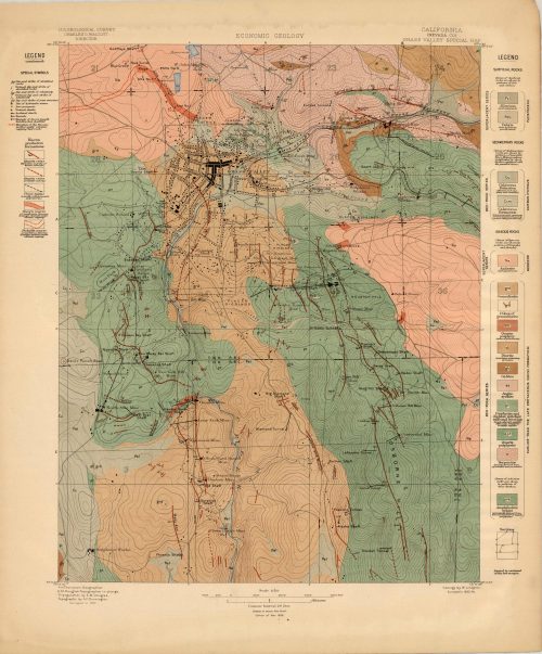 Grass Valley Special Map (Neveda  Co.) - Economic Geology