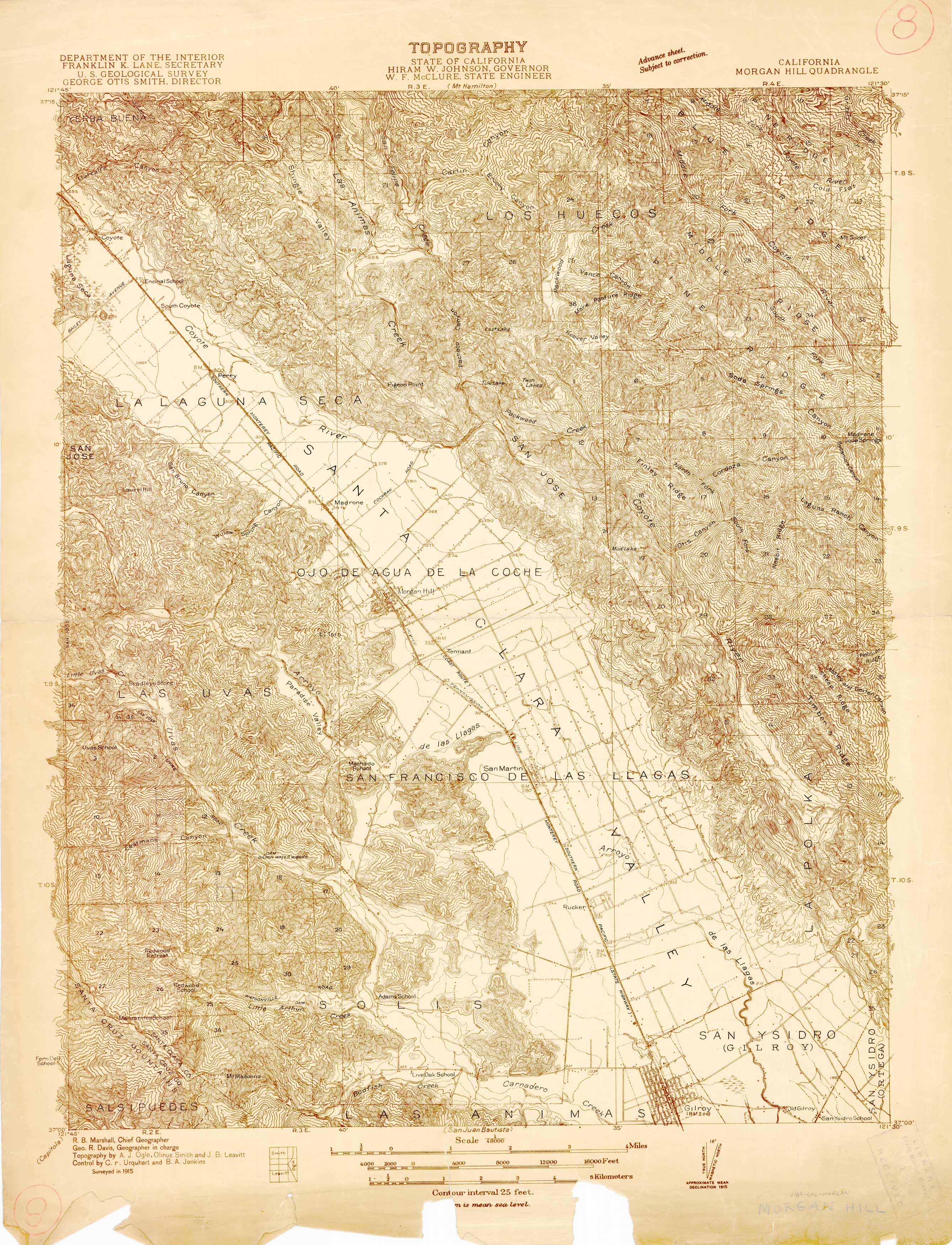 Morgan Hill Quadrangle