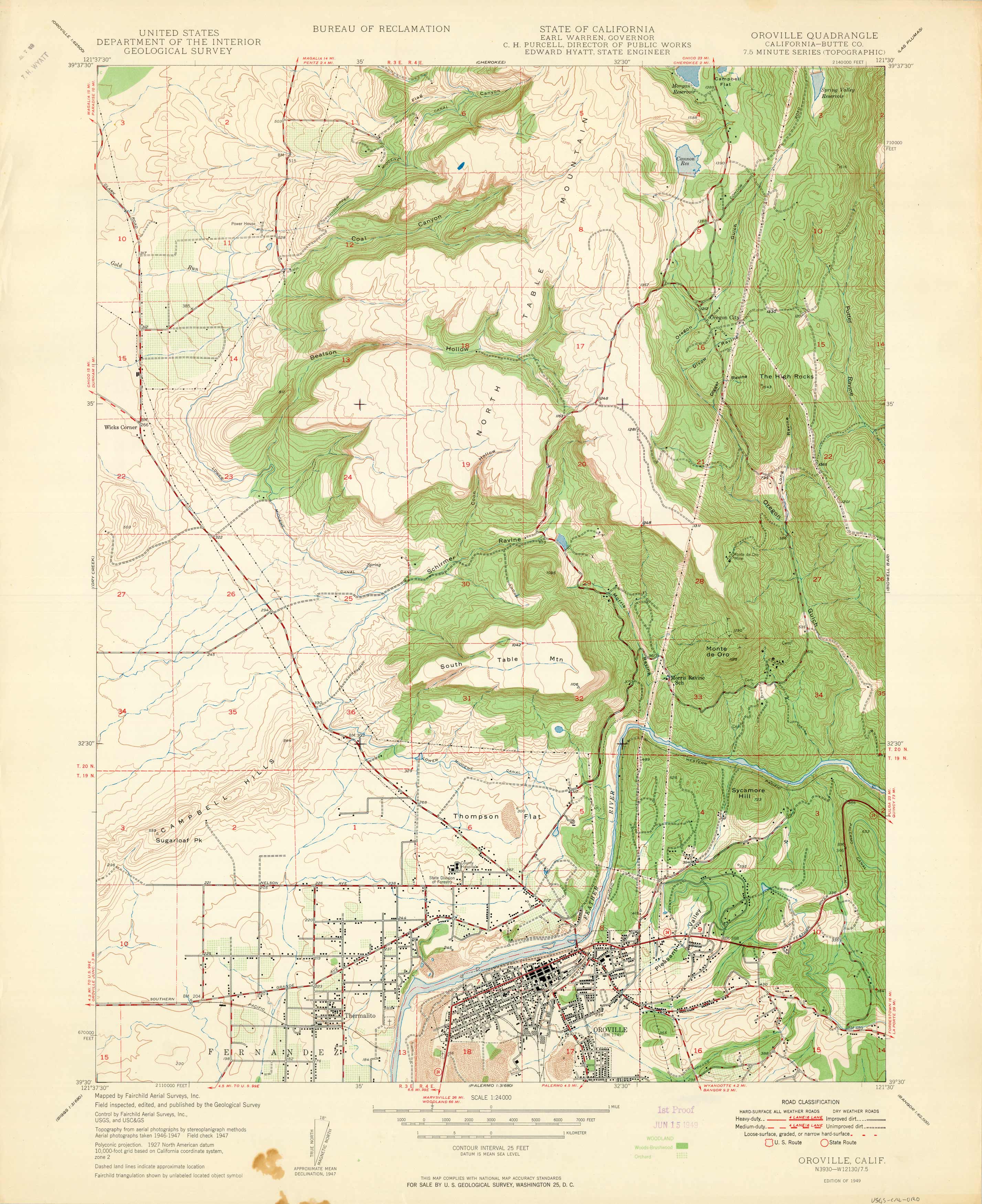 Oroville Quadrangle Oroville Quadrangle