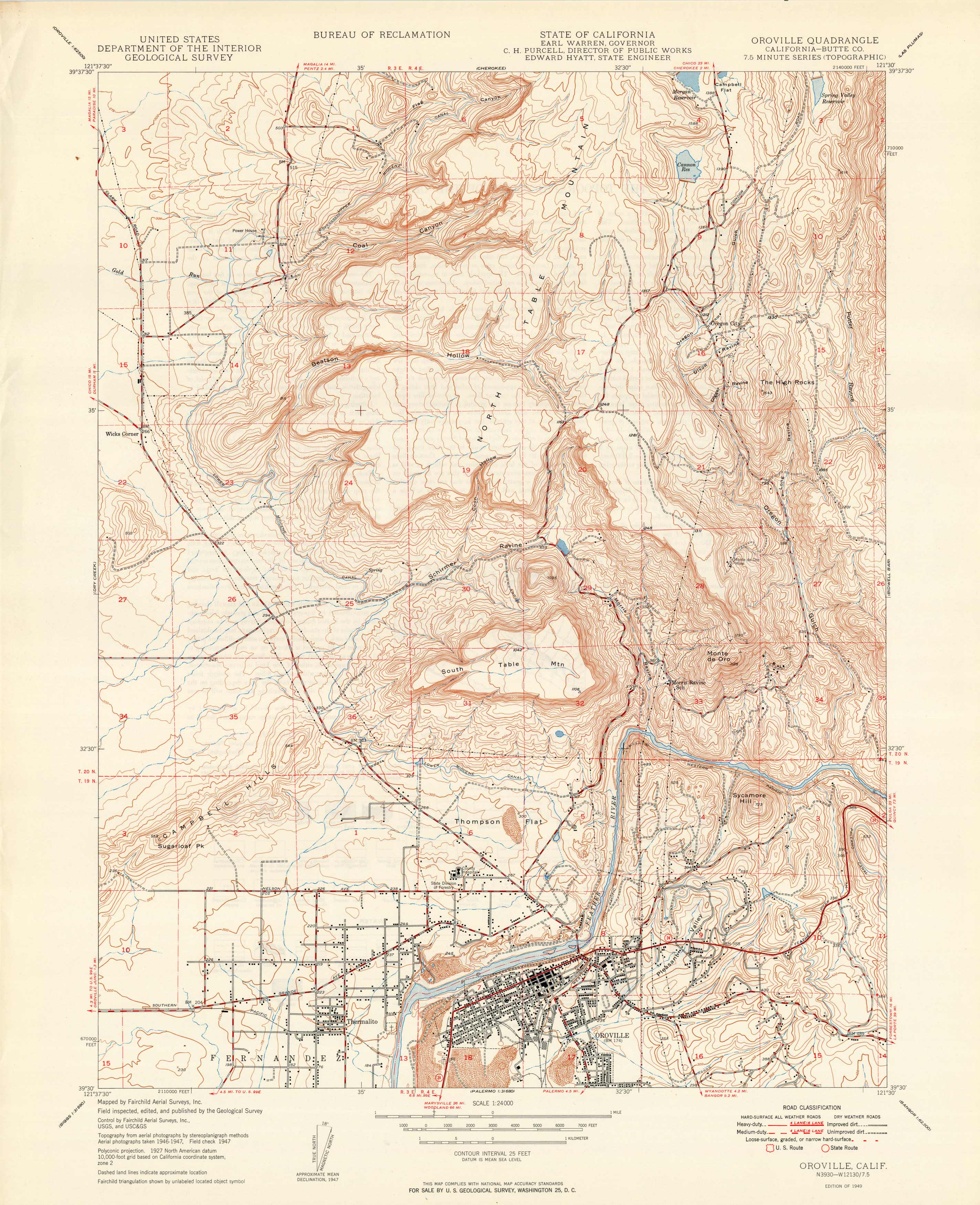 Oroville Quadrangle Oroville Quadrangle