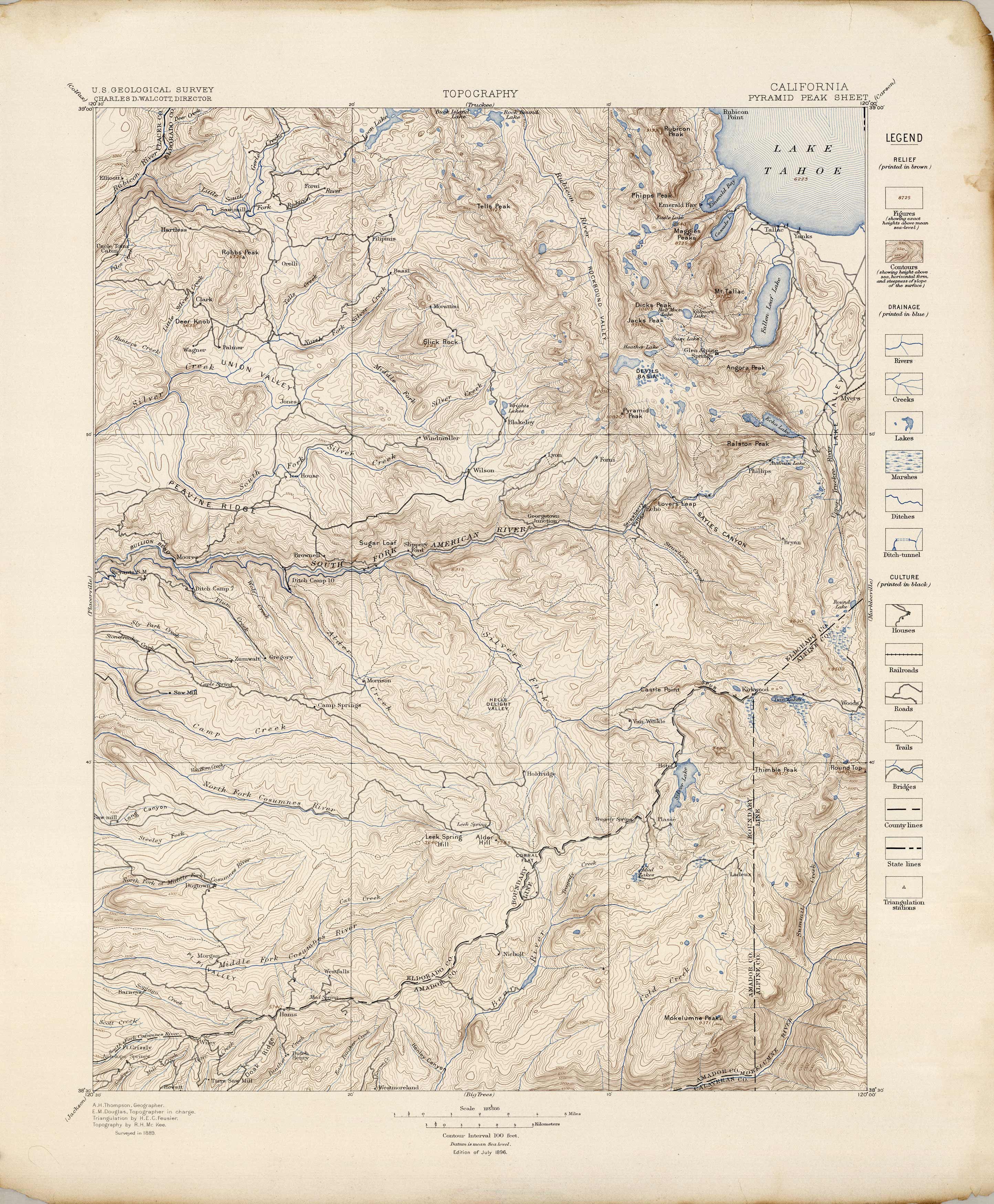 Pyramid Peak Quadrangle Pyramid Peak Quadrangle