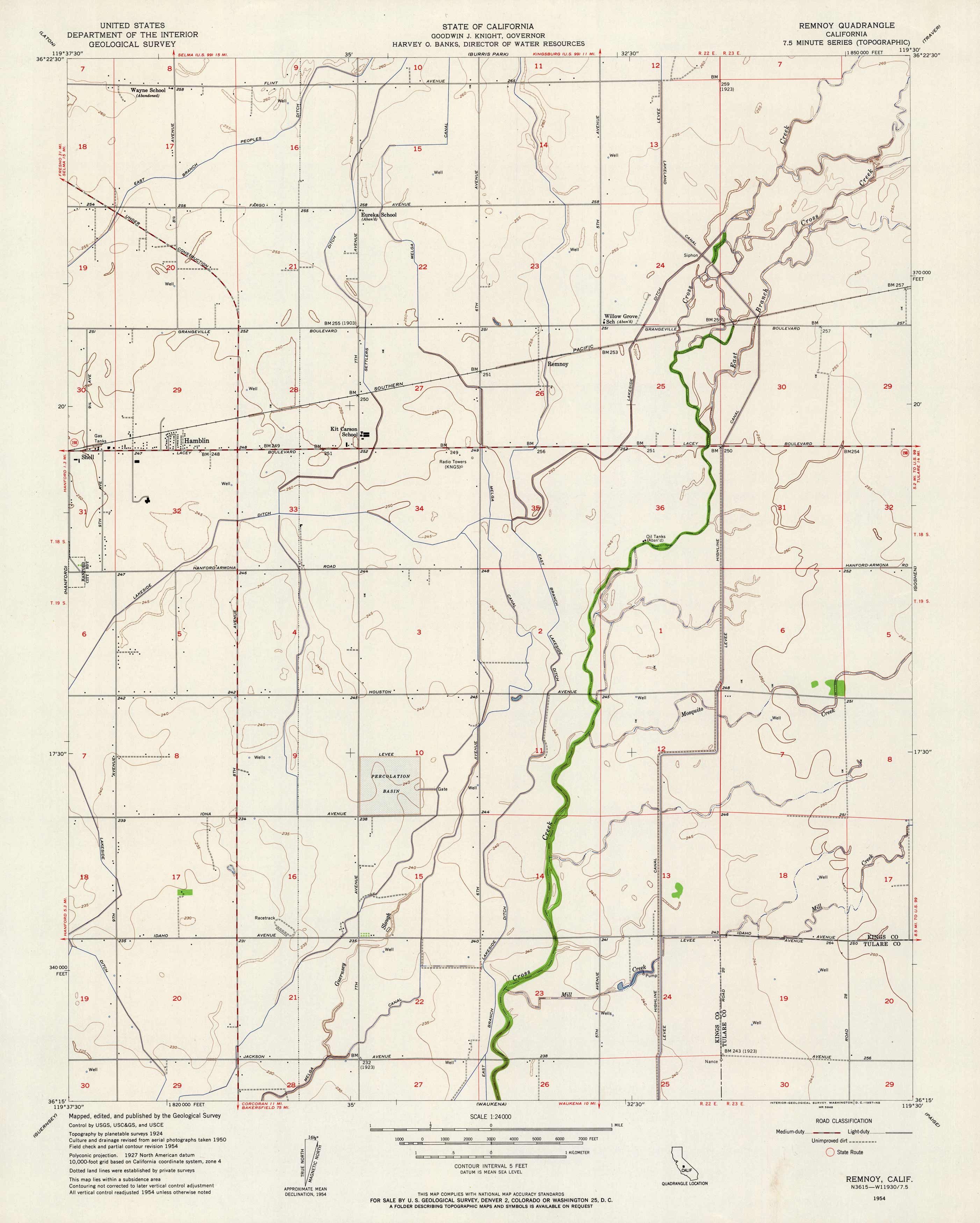 Remnoy Quadrangle California Remnoy Quadrangle California