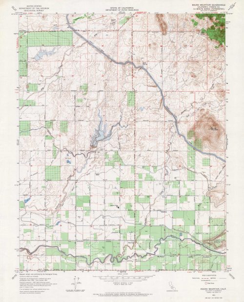 Round Mountain Quadrangle California