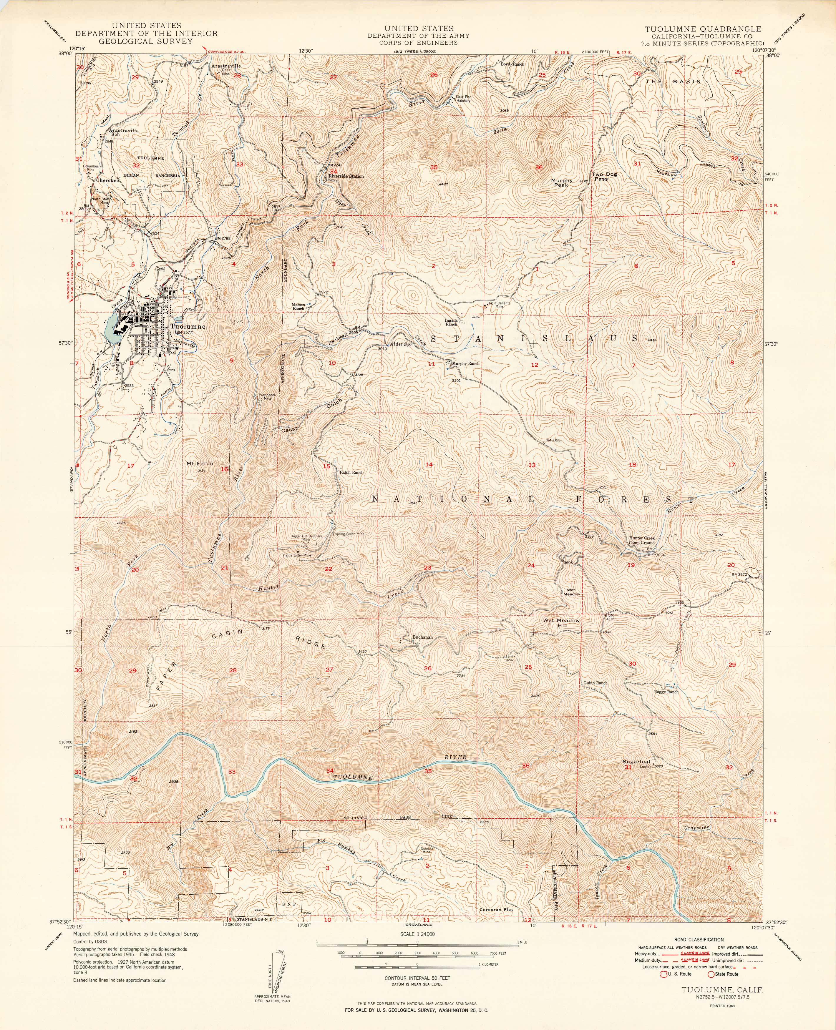 Tuolumne Quadrangle Tuolumne Quadrangle