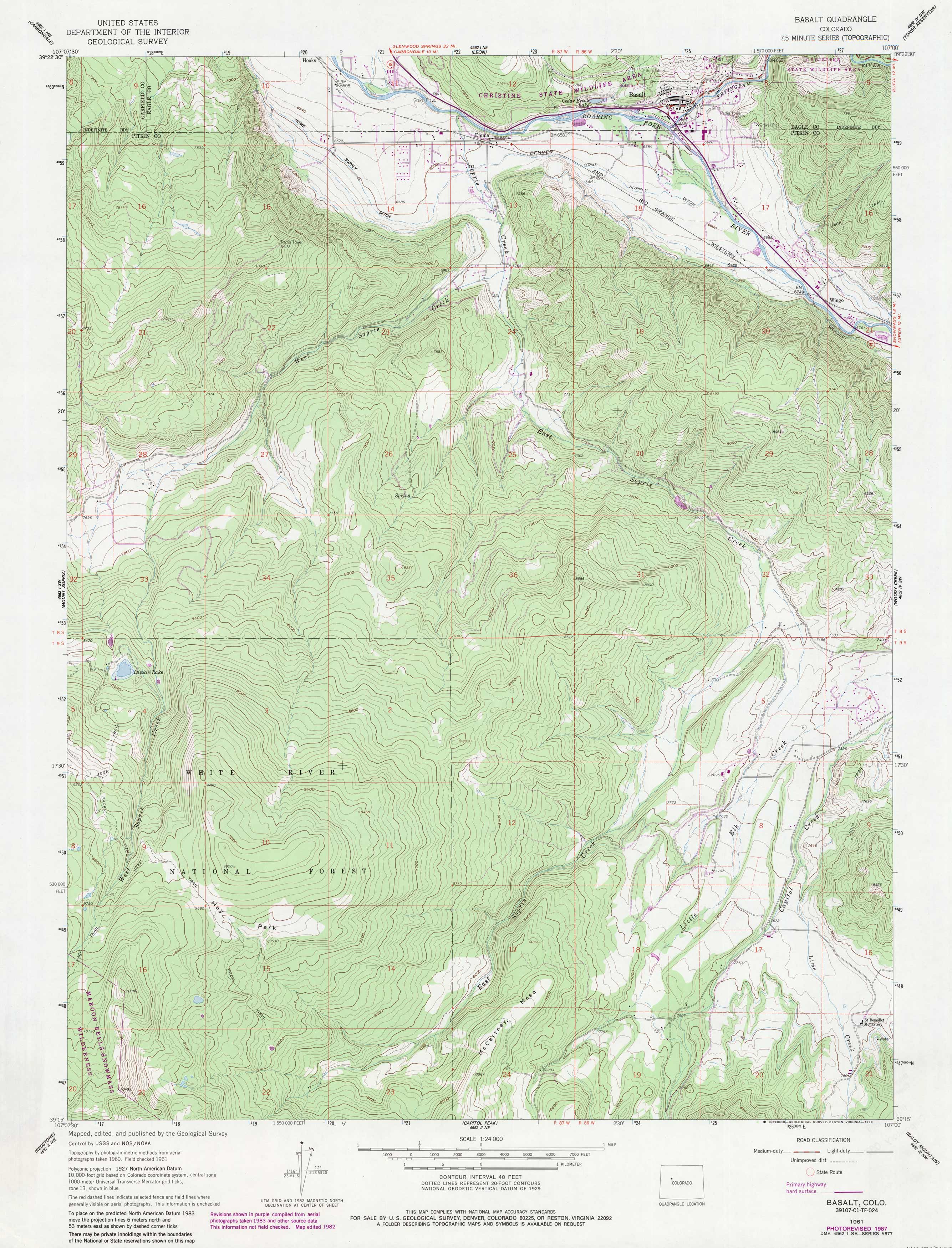 Basalt Quadrangle Basalt Quadrangle