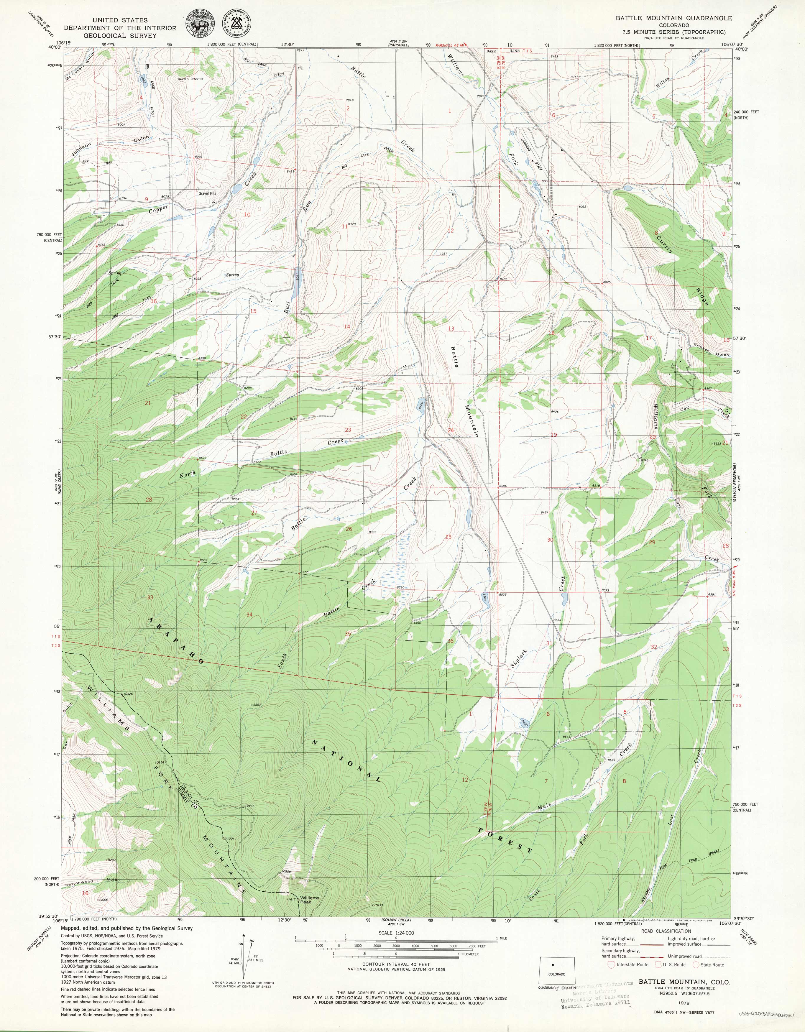 Battle Mountain Quadrangle