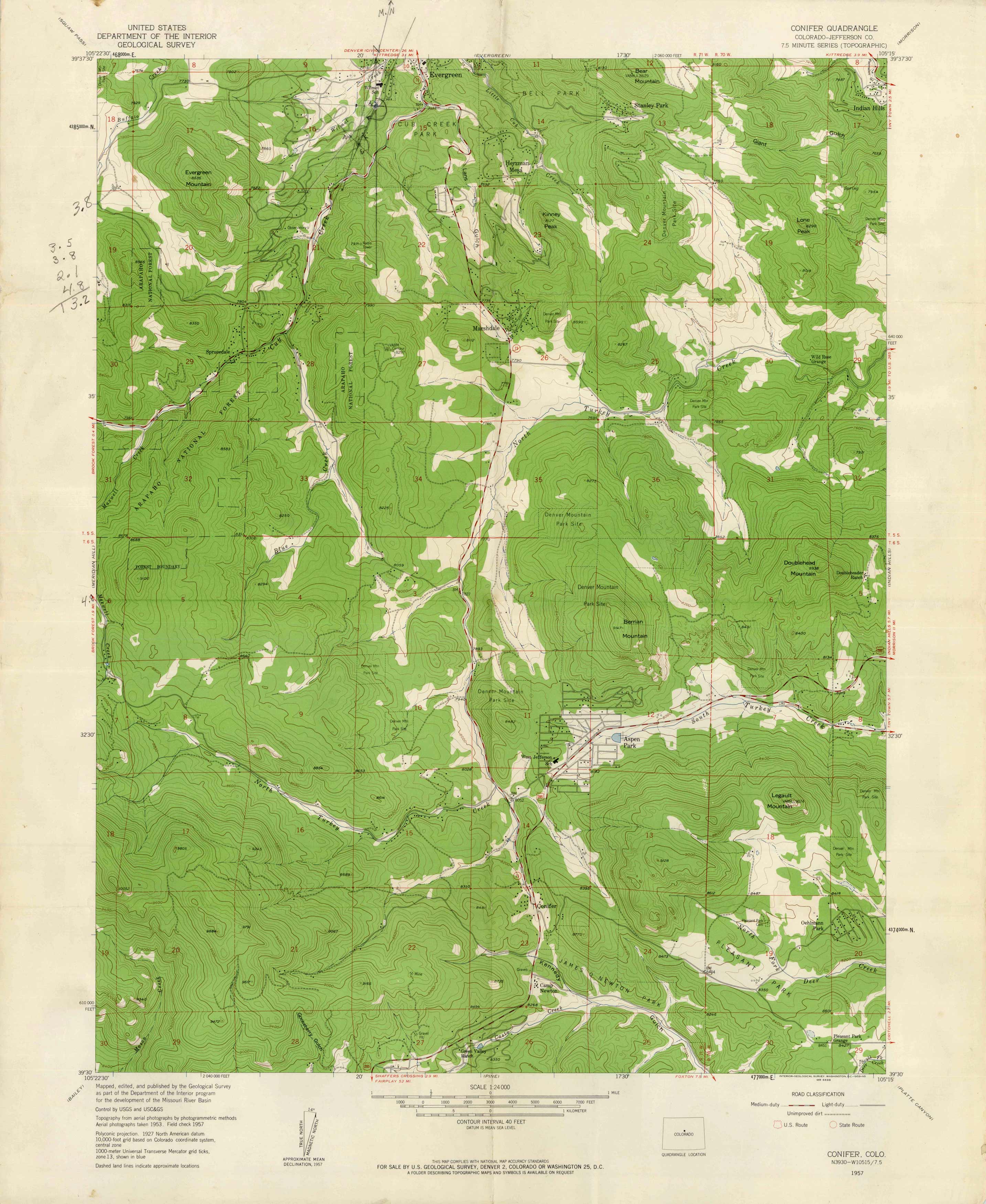 Conifer Quadrangle Conifer Quadrangle