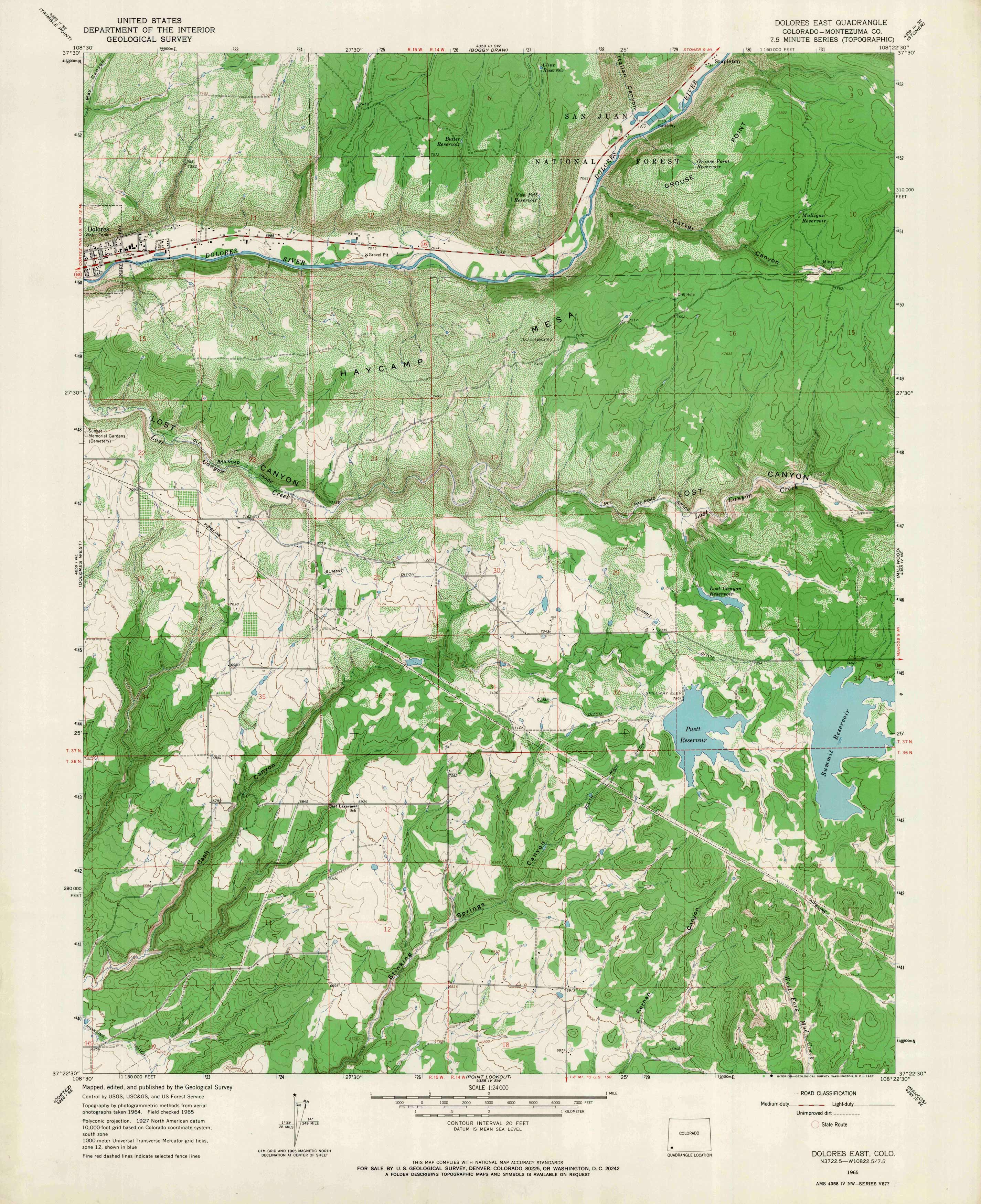 Delores East Quadrangle