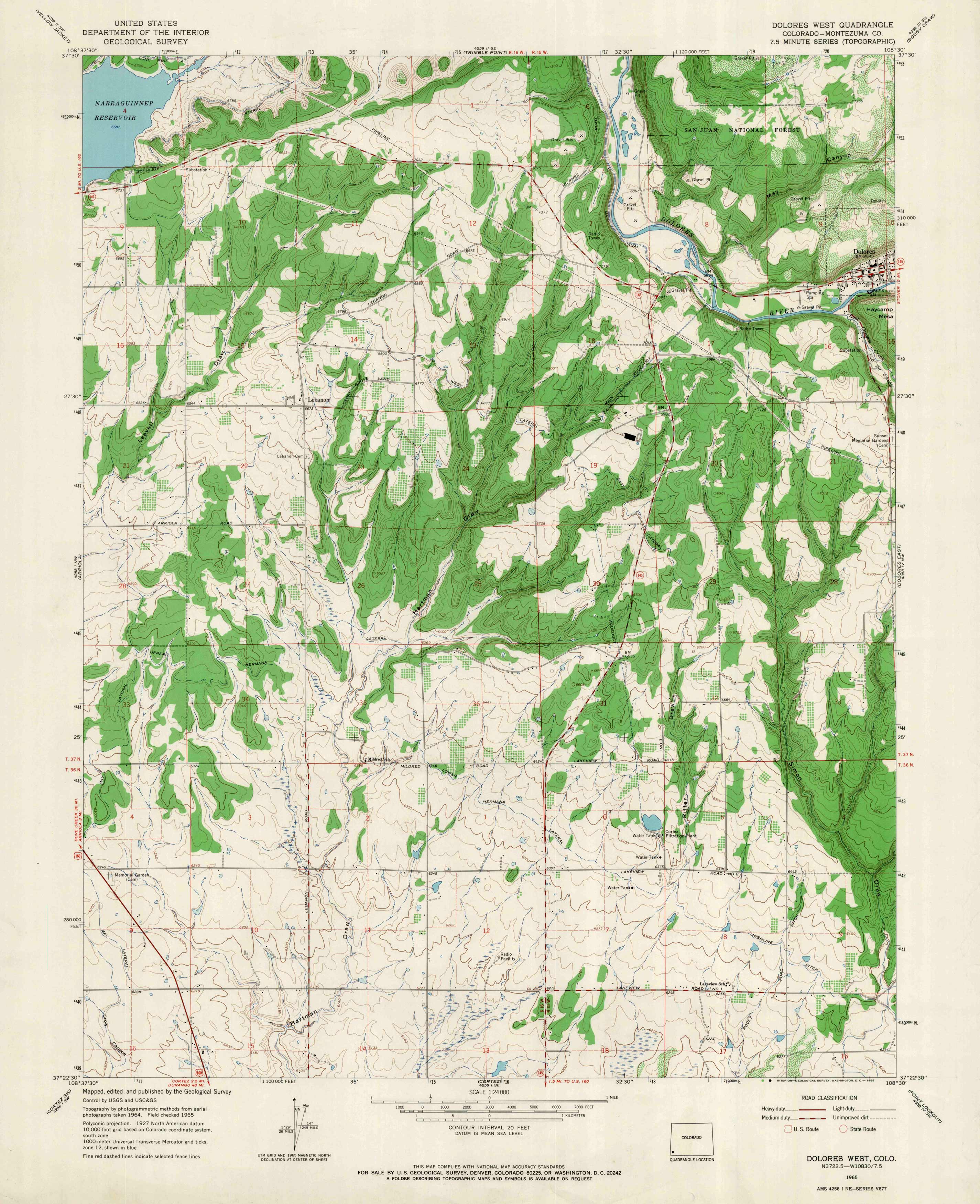 Delores West Quadrangle