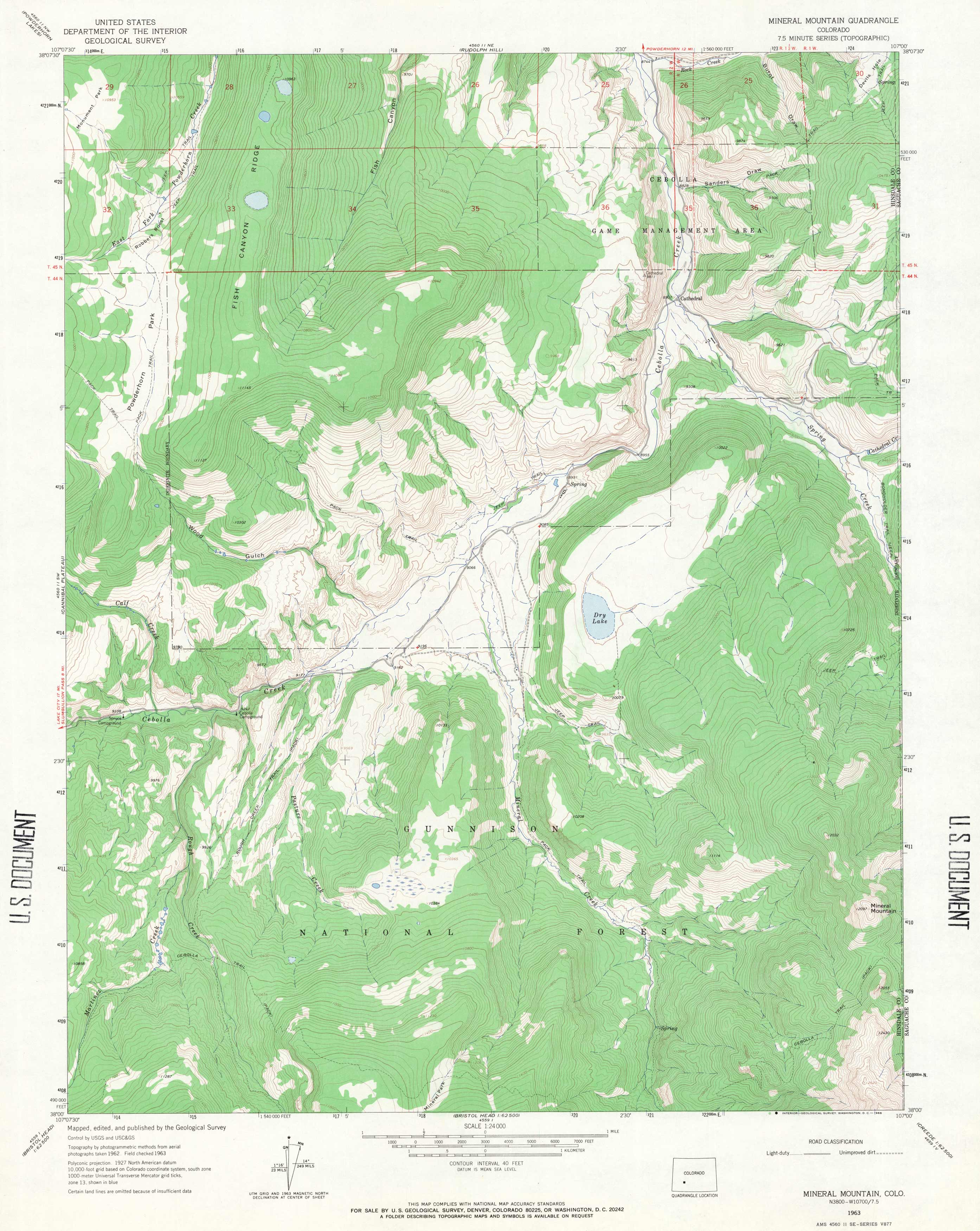 Mineral Mountain Quadrangle Mineral Mountain Quadrangle