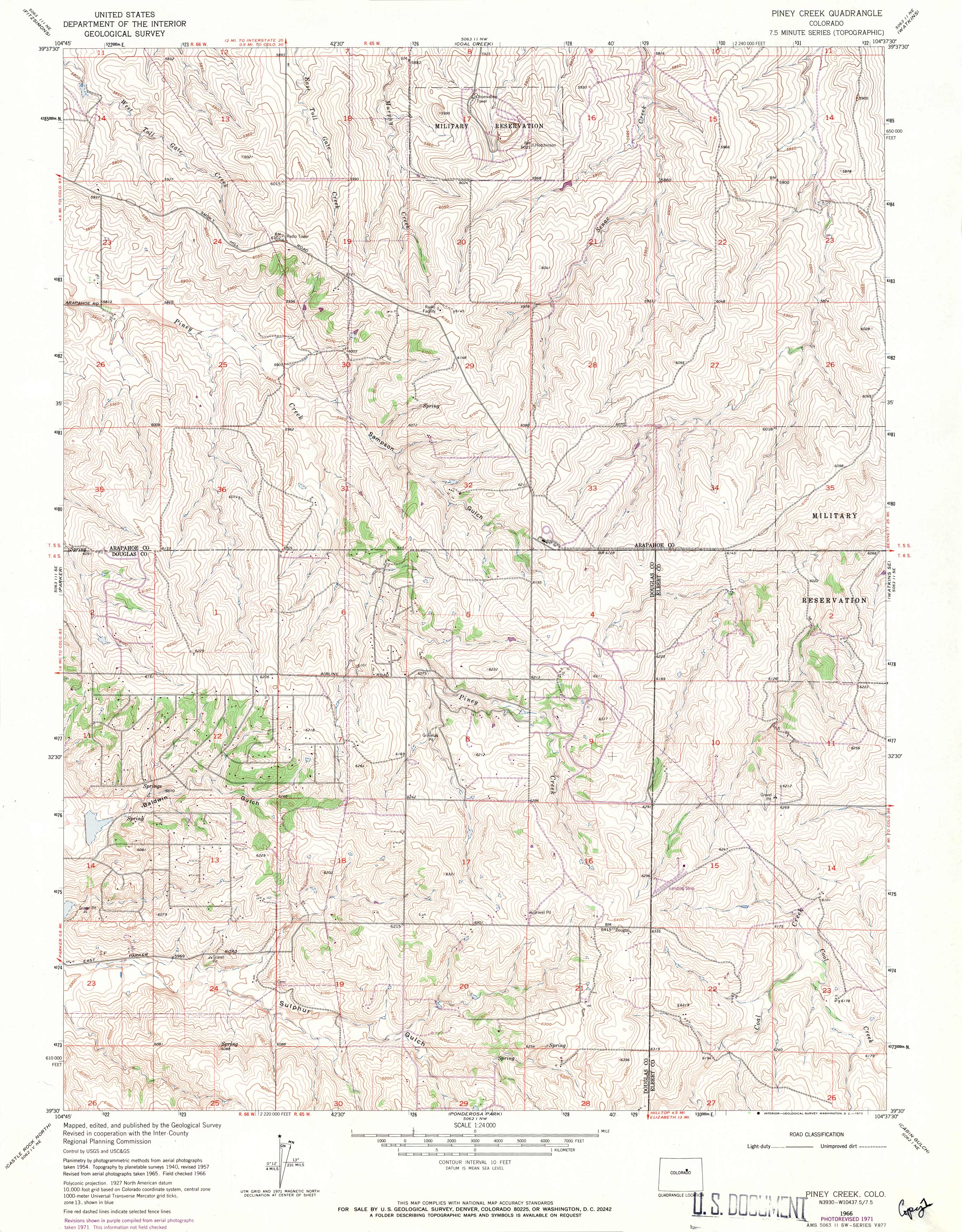 Piney Creek Quadrangle