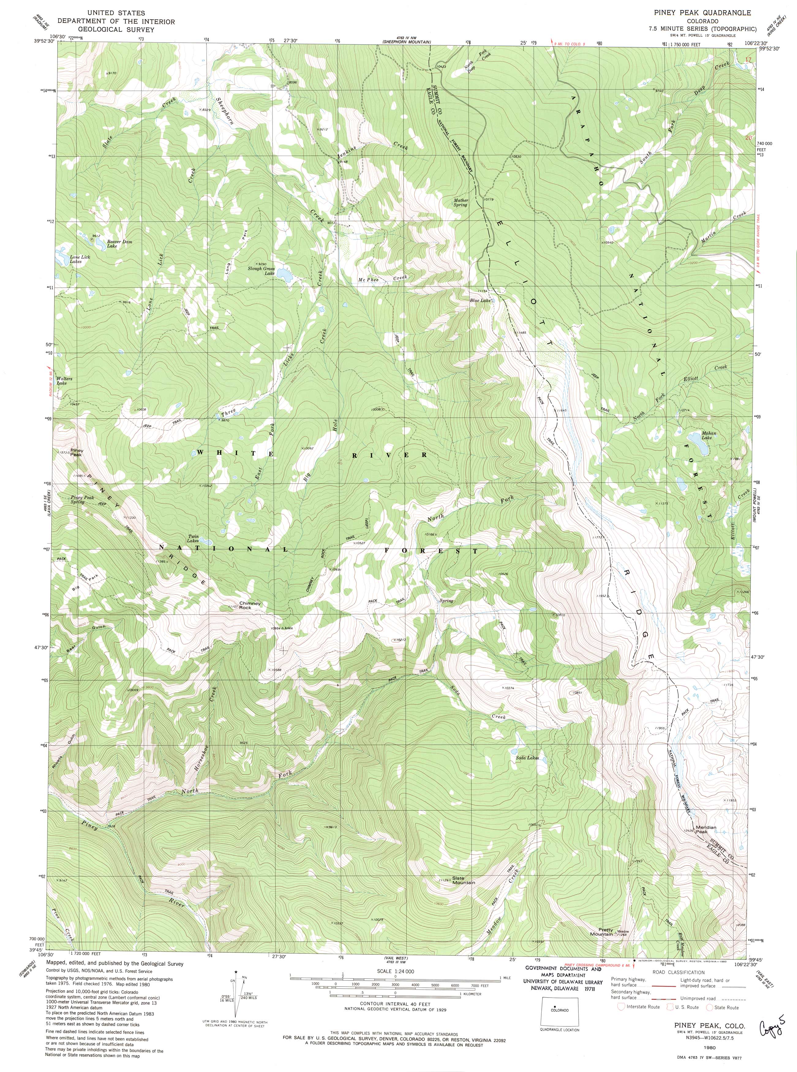 Piney Peak Quadrangle