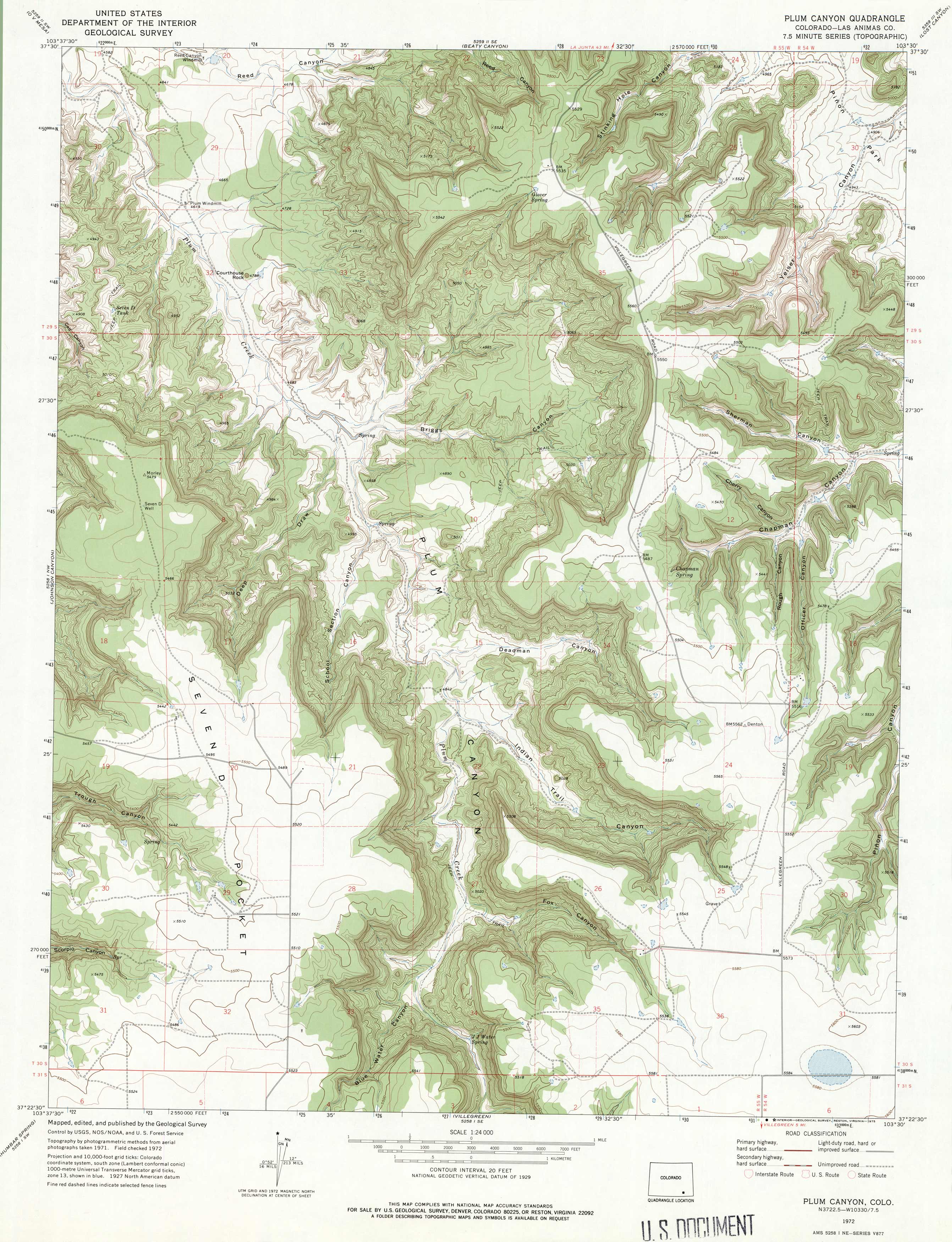 Plum Canyon Quadrangle