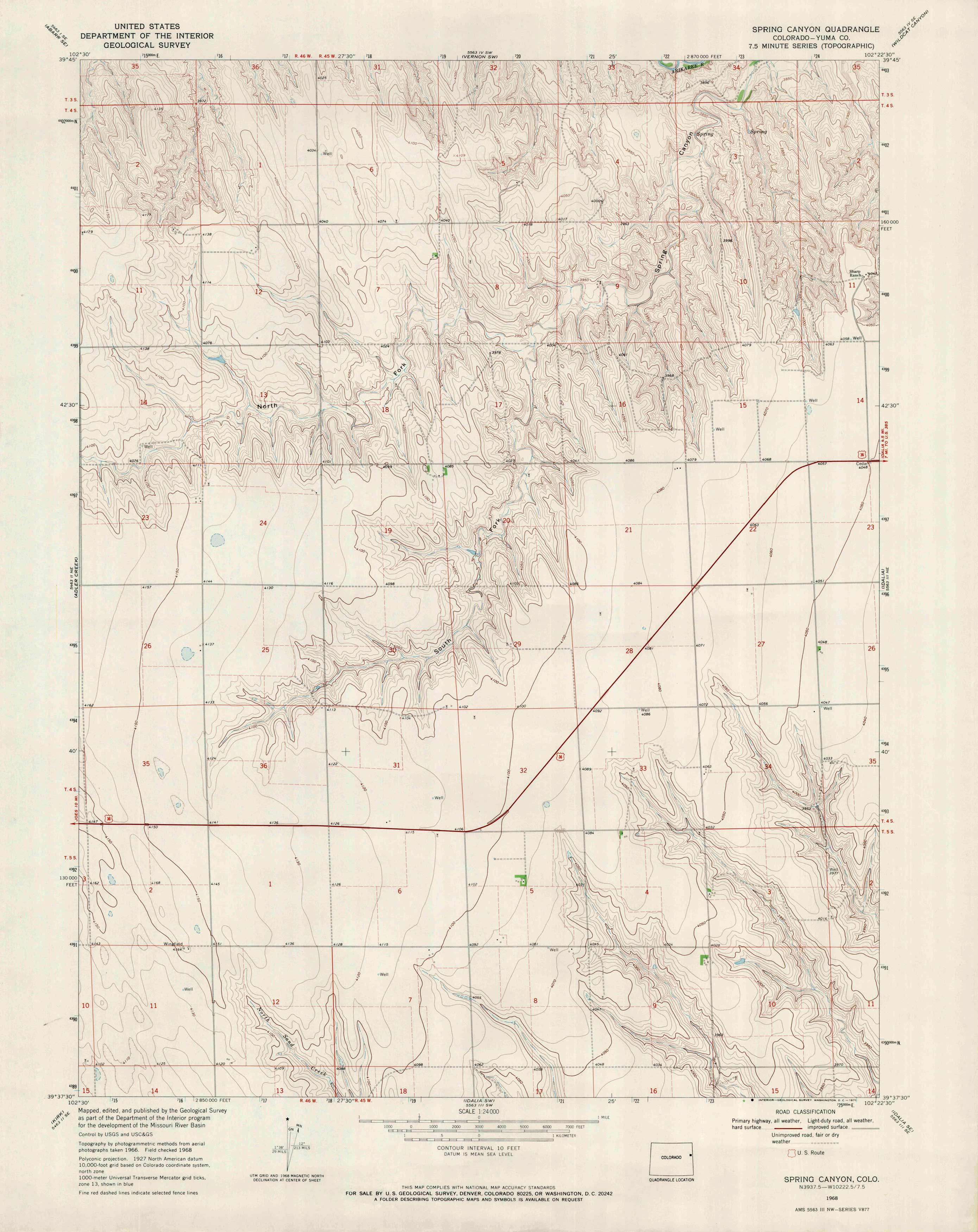 Spring Canyon Quadrangle Spring Canyon Quadrangle