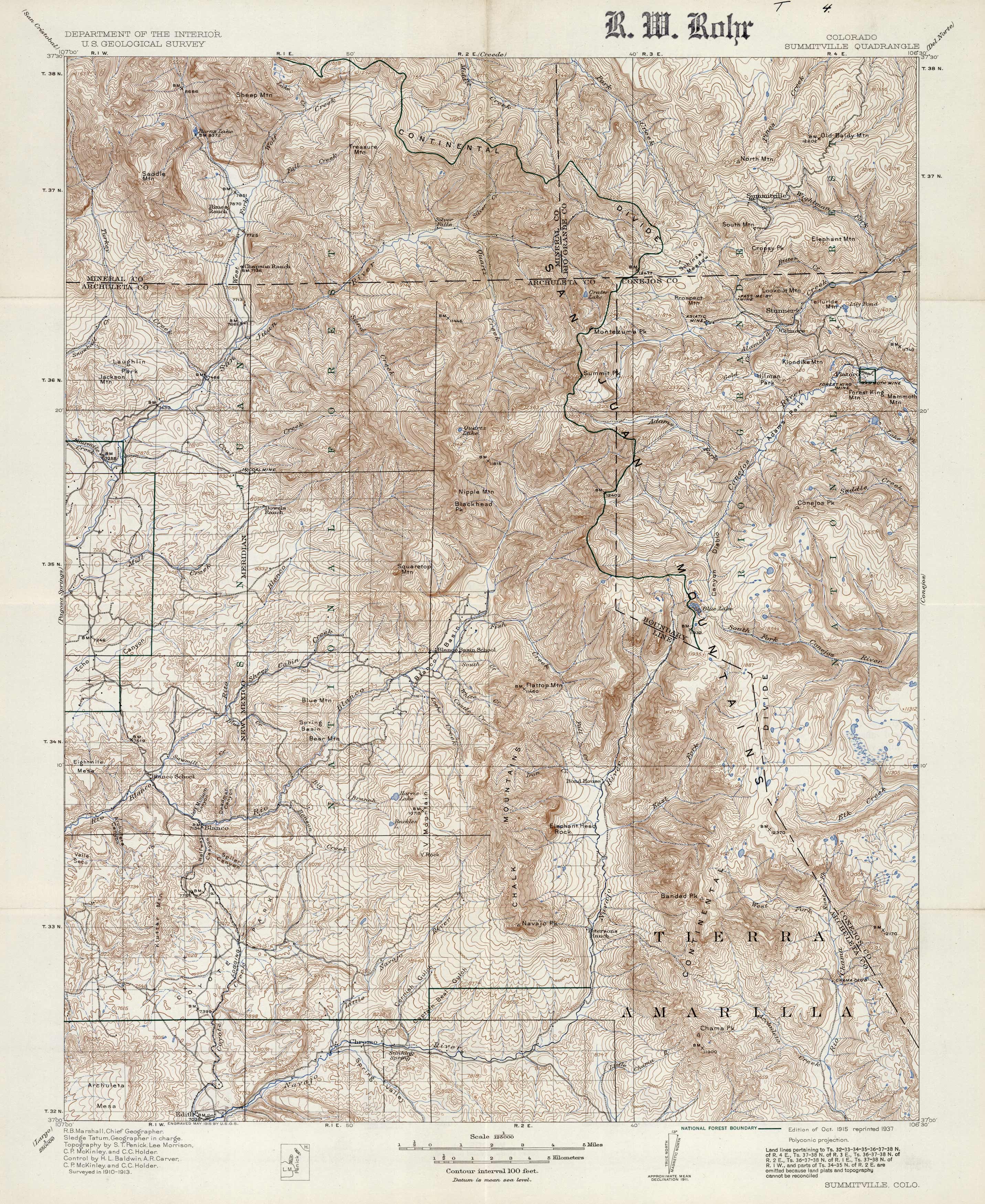 Summitville Quadrangle