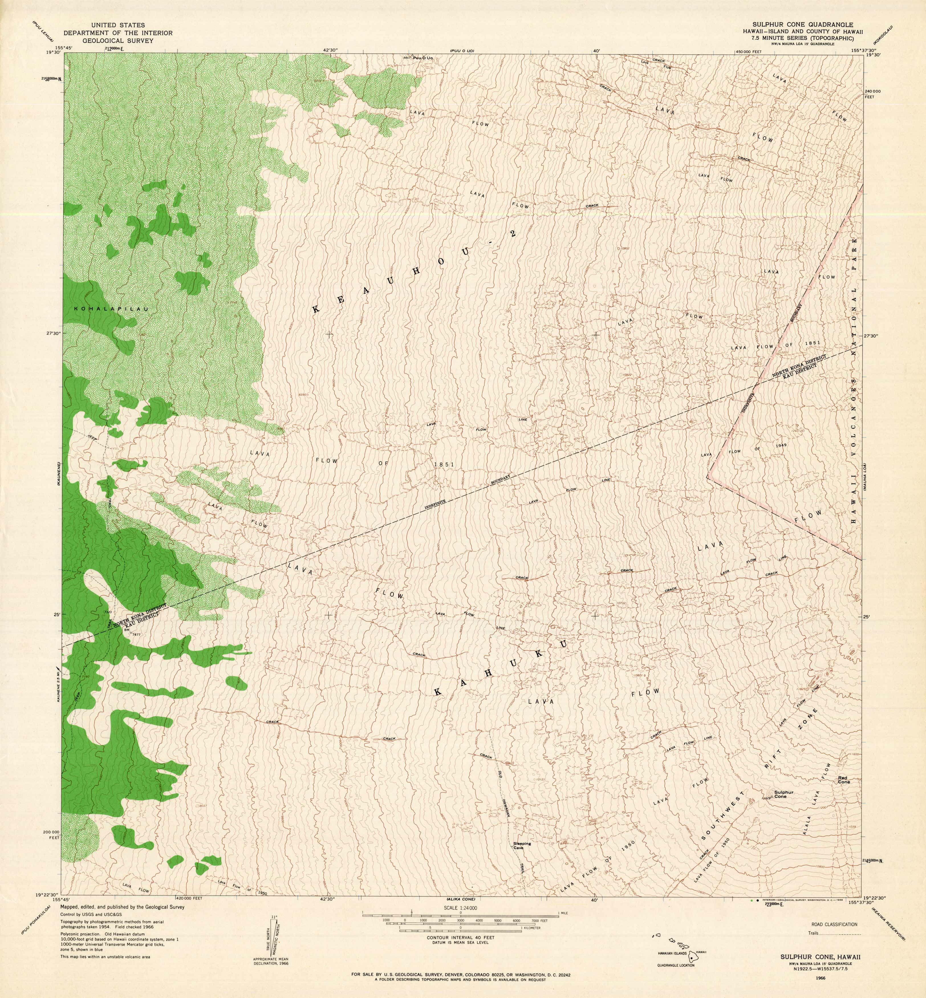 Sulfer Cone Quadrangle