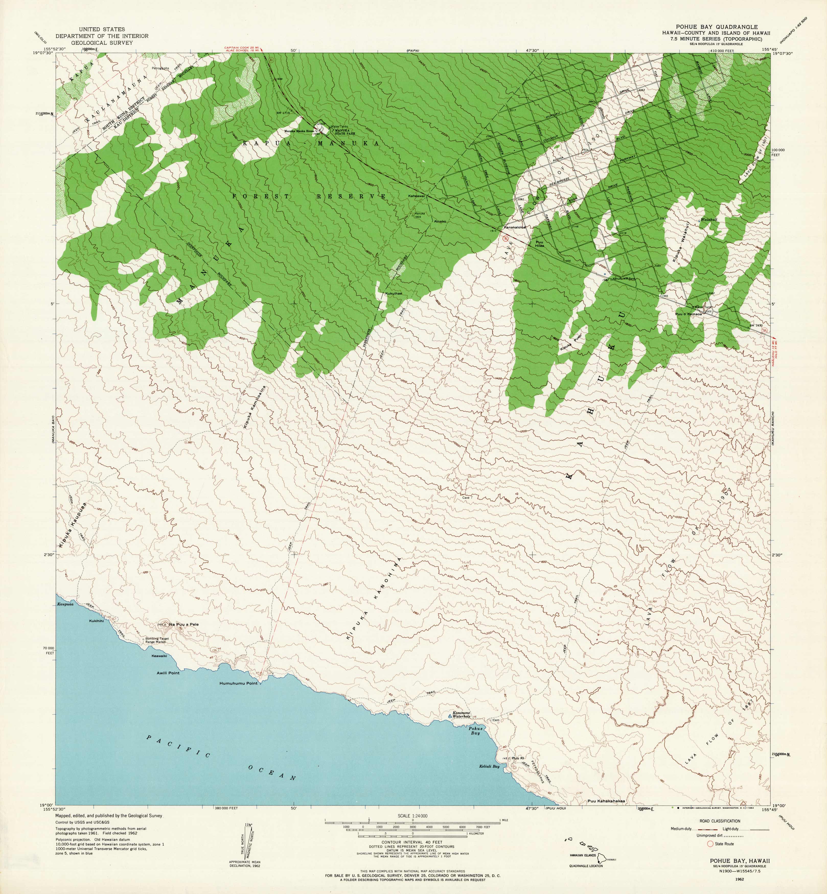 Pohue Bay Quadrangle