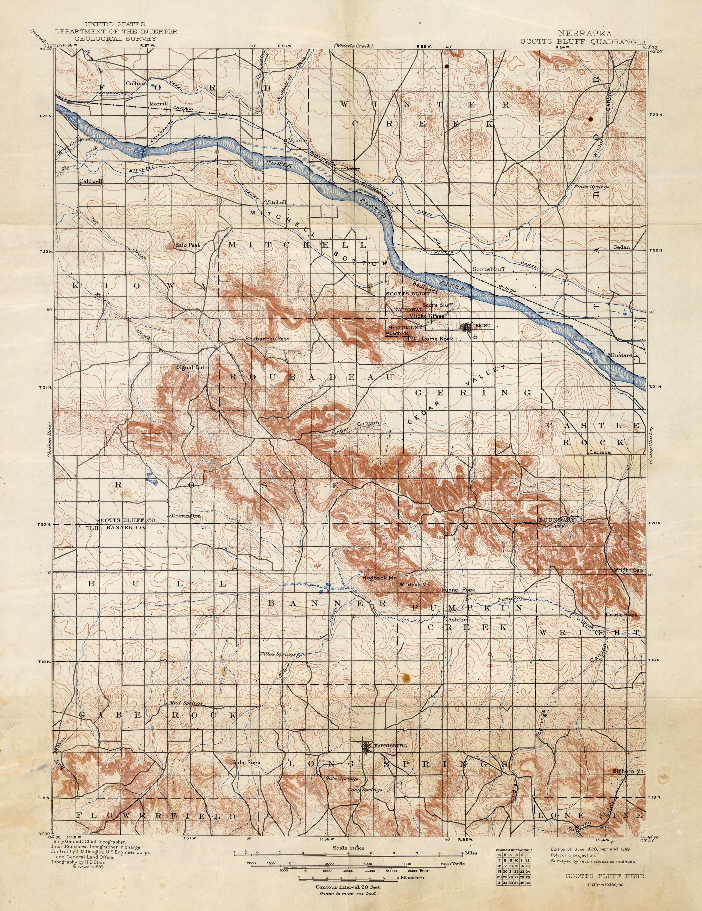 Scotts Bluff Quadrangle