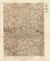 Map of Burgettstown Quadrangle